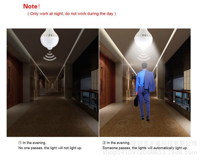PIR 人体红外球泡图片