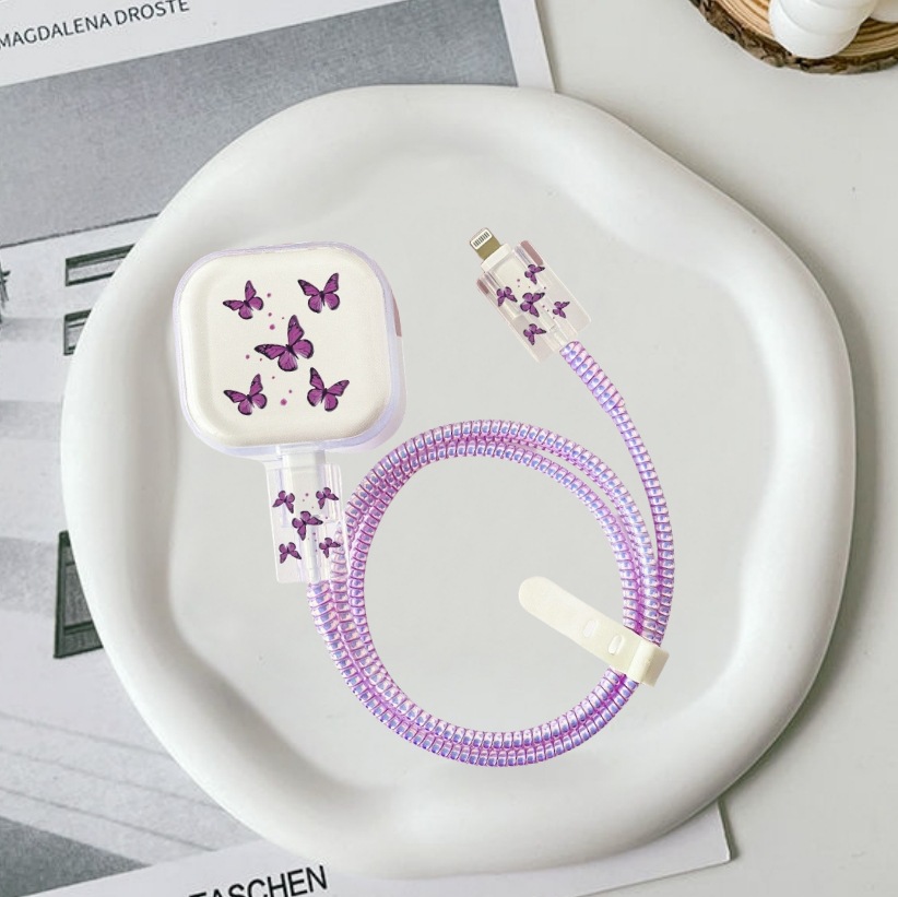 보라색나비 [5종세트-큰머리1-작은머리2-보호줄1-끈1]