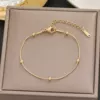 【5201】 Ball Ball Bracelet Golden