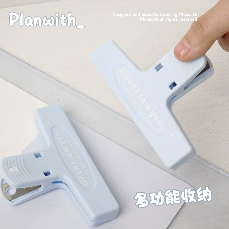 Зажим для самолета с длинным хвостом милый тестовый свиток с магнитным всасывающим зажимом цветной ретро пластиковый зажим Xiahongsha такой же простой студент