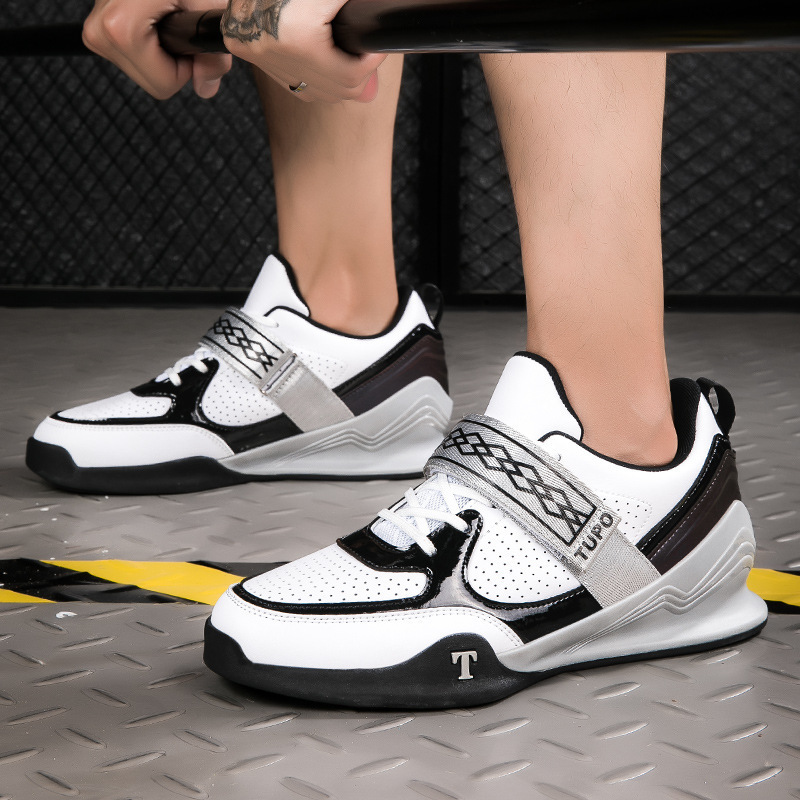 Wear-Resistant Powerlifting Squat Shoes for Men Indoor Fitness Sports Comprehensive Training Shoes Professional Support Weightlifting Shoes