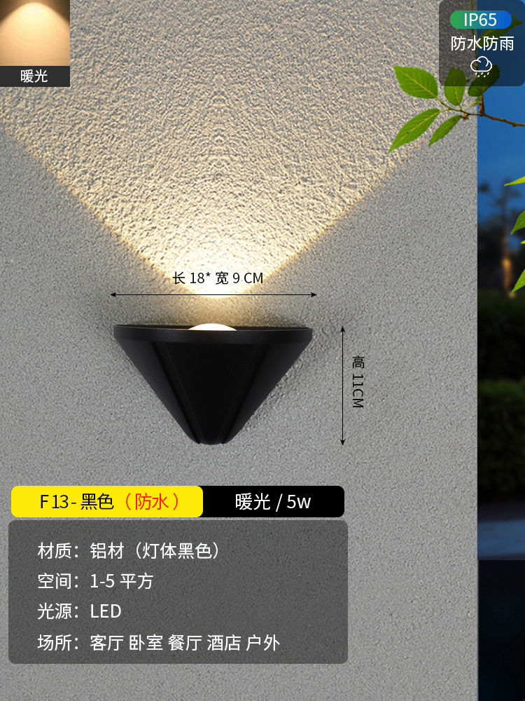 A3 블랙-5W 따뜻한 빛 [크로스-국경]