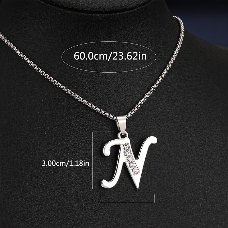 TEMU transfronterizoPendent Collares A a D con Sparkling