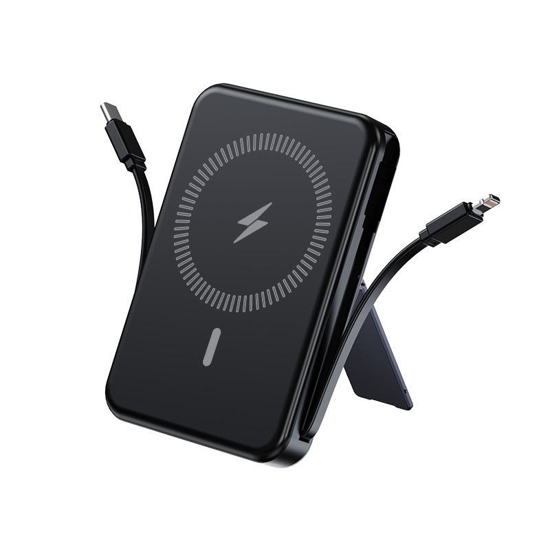 Viaje imprescindible modelo privado con línea de carga de 10000mAh al por mayor magnetismo fuente de alimentación móvil magnetismo fijo carga