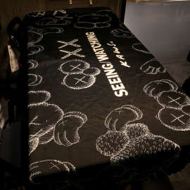 防水餐桌布网红黑色2025轻奢氛围感茶几布艺防烫台布电脑桌垫盖布