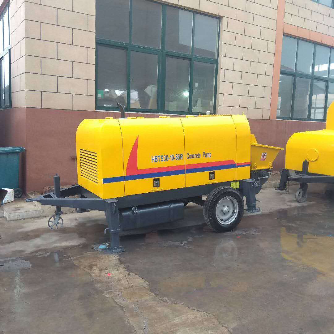 柴油拖泵 30柴油细石泵 输送1-2石子 贵州地区新农建用柴油拖泵