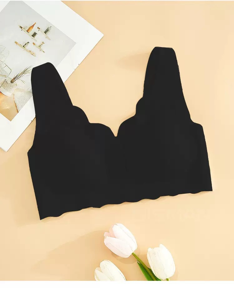 Botón delantero transfronterizo ropa interior sin costuras talla grande deportes hermosa espalda sexy soporte superior transpirable anti-flacidez sujetador sin anillo de acero mujeres image 11