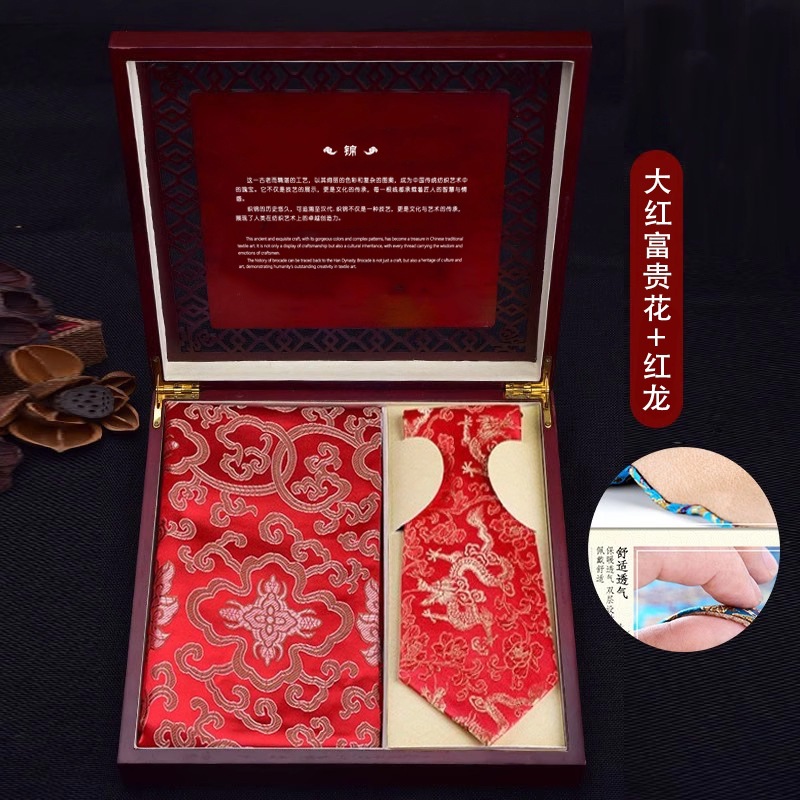 中国风织锦礼品刺绣围巾领带中国特色礼物送老外丝绸会议礼物商务