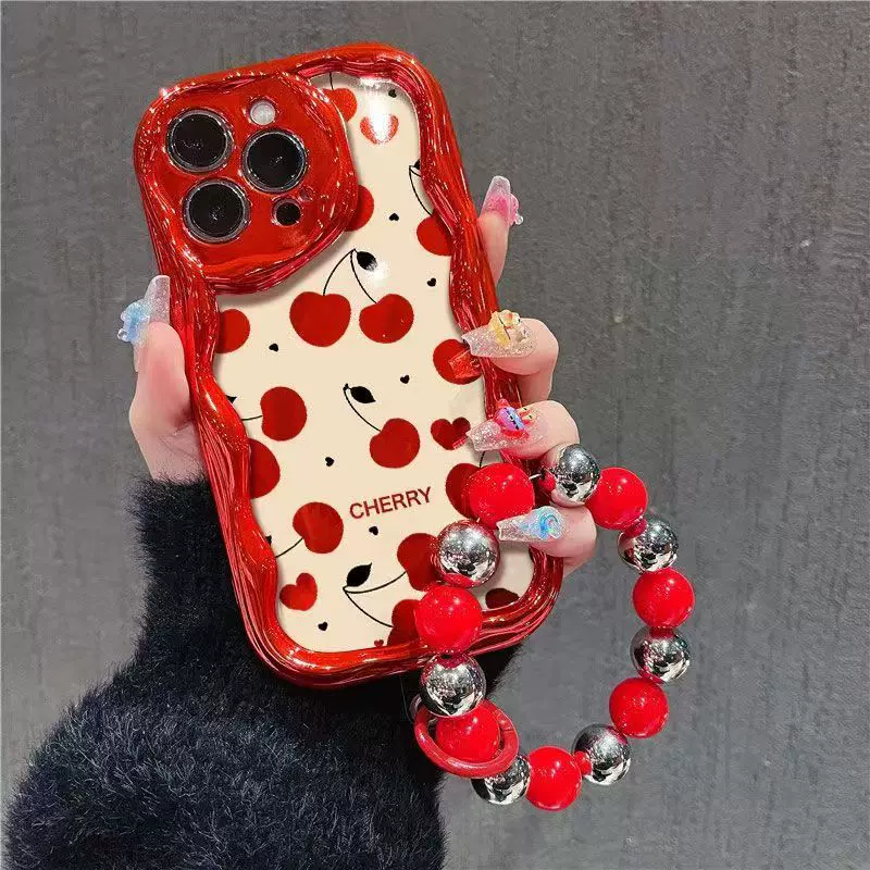 满屏樱桃电镀苹果15/14手机壳iPhone13防摔12/11/XR/xs/x全7/8P