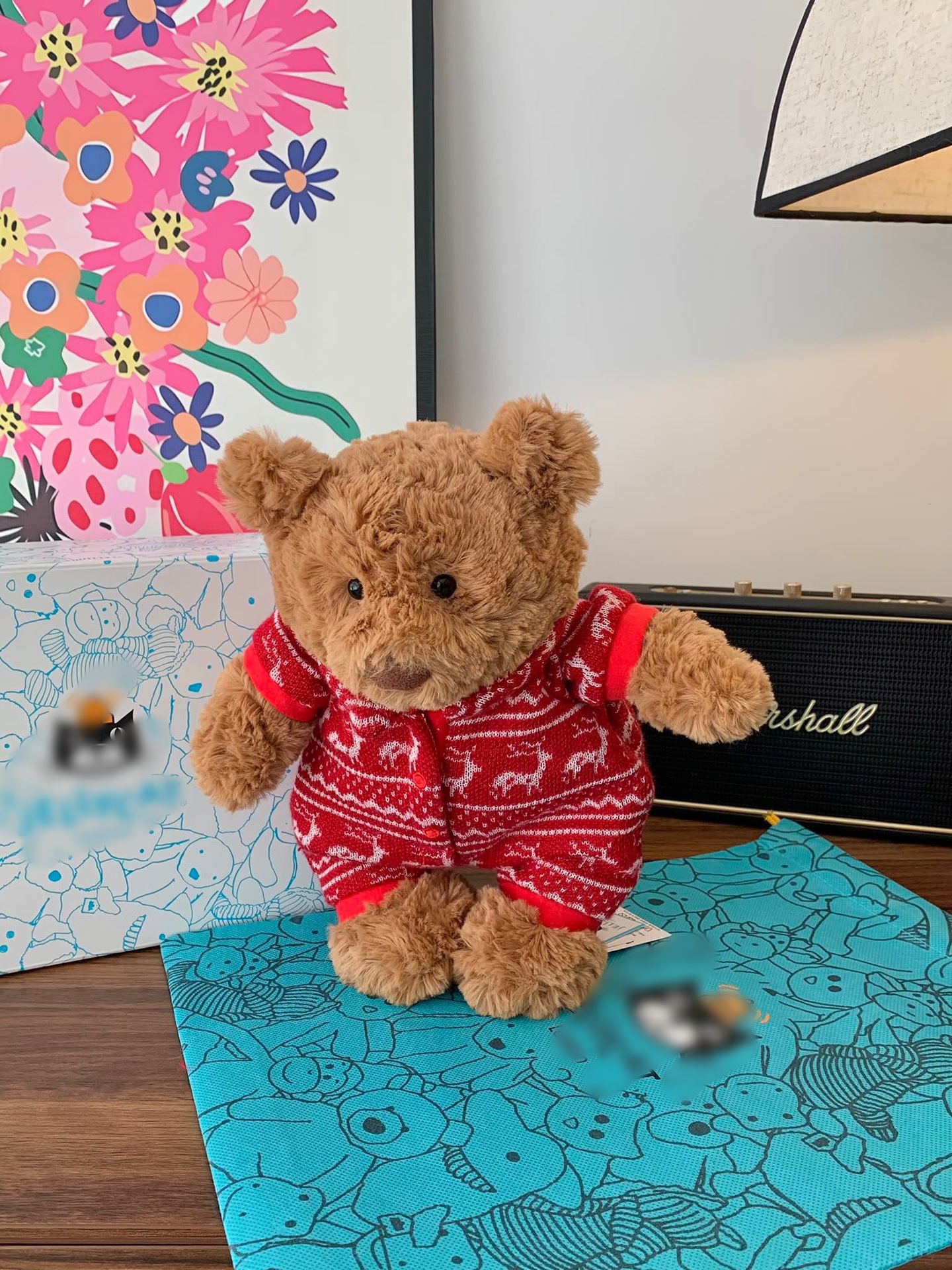 Bartholomew Bear In Winter Pajamas New Nwt Soft Plush Christmas