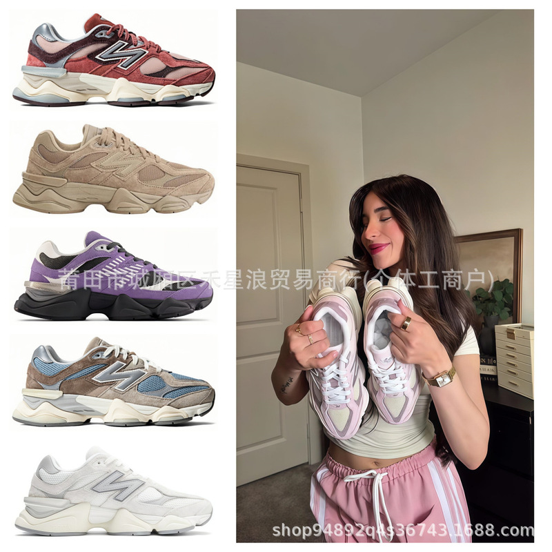 High-End Nb9060 Putian Shoes, Pure Original Millennium Little Elephant Hoof Height-Increasing Retro Running Sports Dad Shoes for Men and Women
