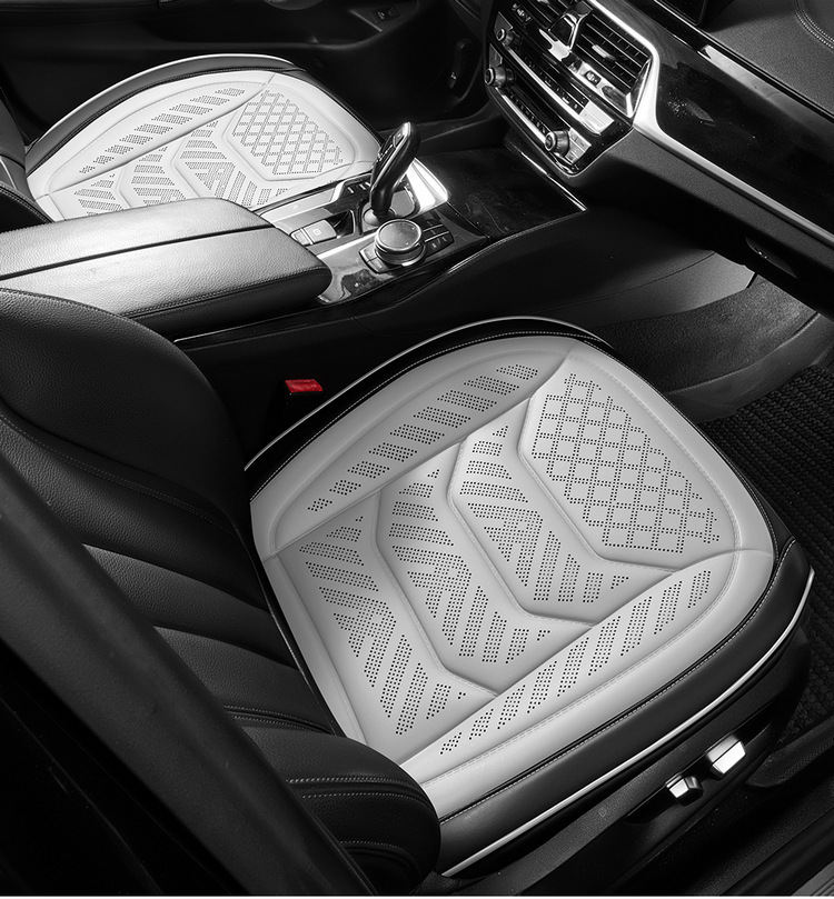 25 Years New Laser Perforated Wireless Embossed Nappa Leather Car Seat Cushion Four Seasons Multi-Piece Cushion Wholesale