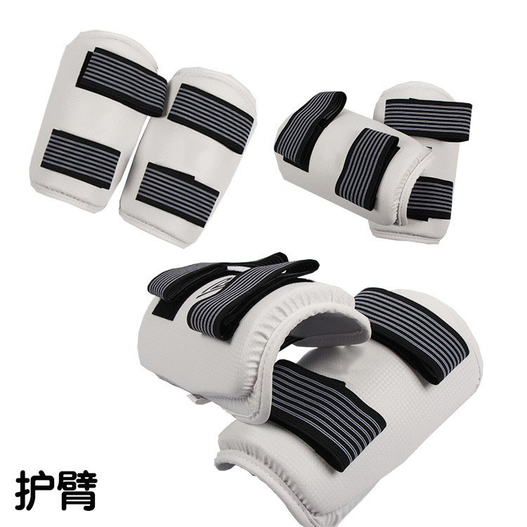 Entrenamiento de competencia de taekwondo moldeado tridimensional estera de hierba patrón protector de brazo codo suministro de fábrica en stock