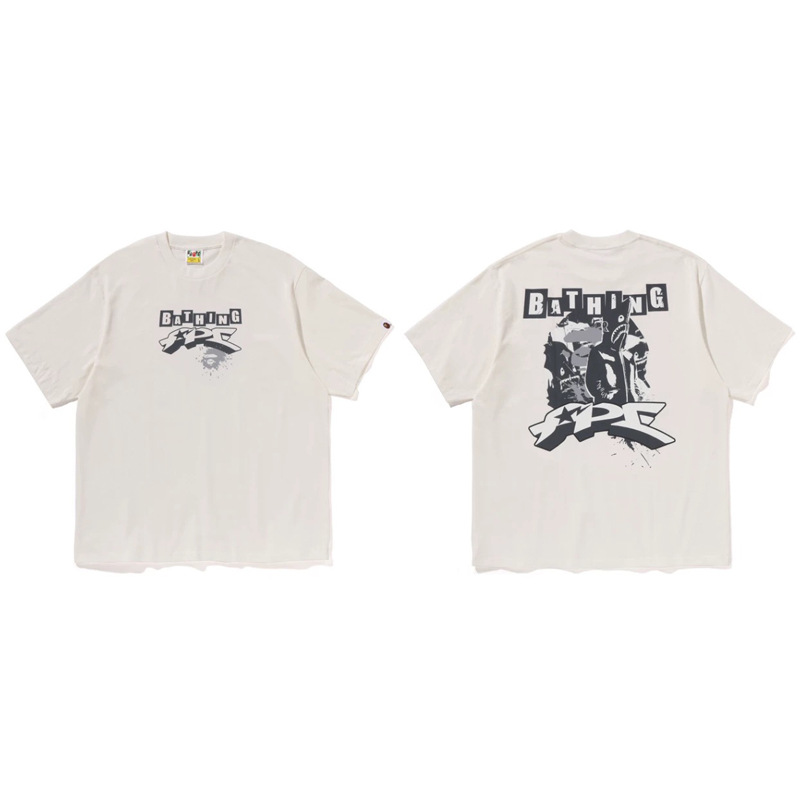 BAPE Colors T-shirt Graffiti White