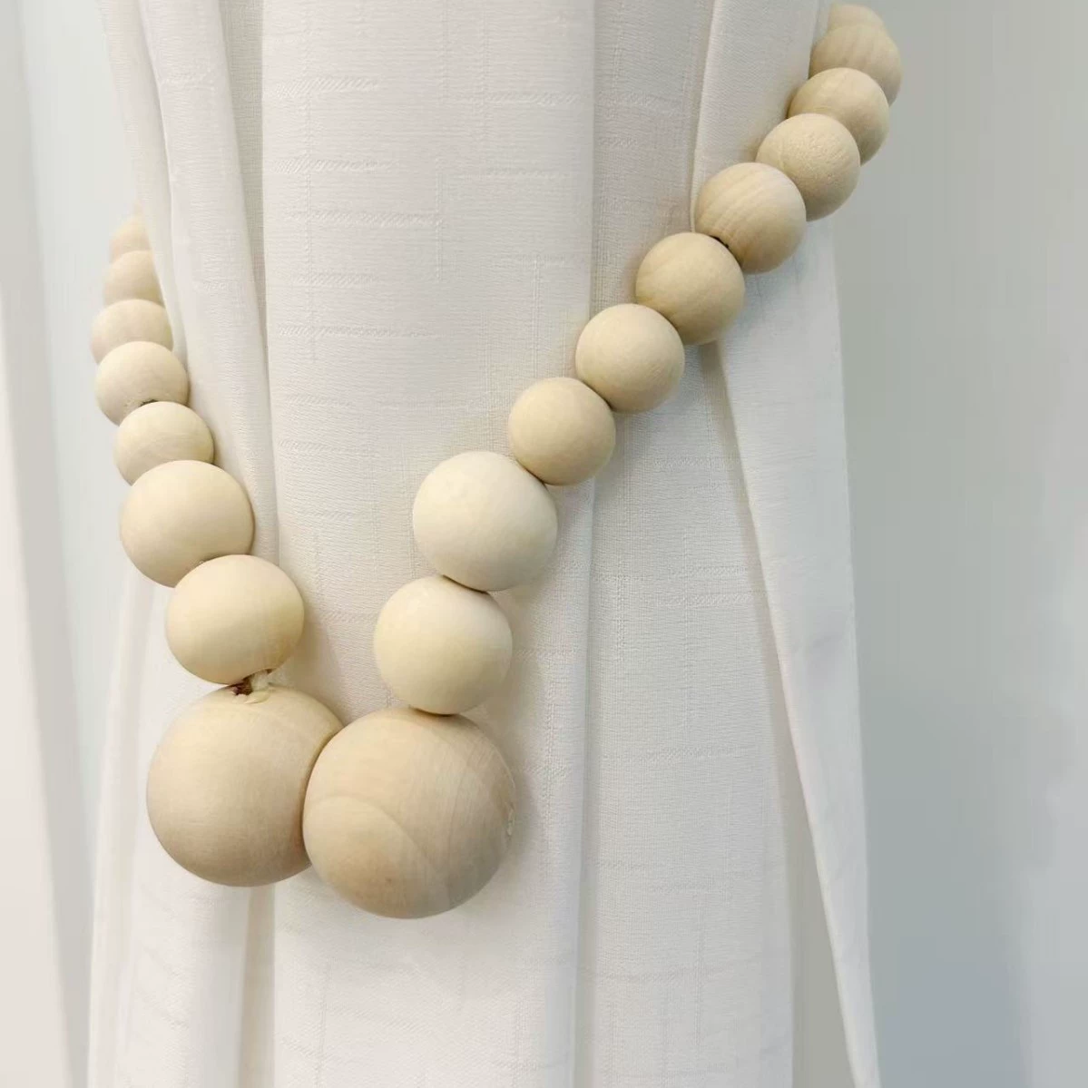 Популярные завязки для штор, новый дизайн для трансграничной торговли, магнитная застежка без сверления, универсальный тканый шнур для завязывания штор.