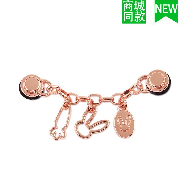 クロスボーダー卸売新しいクロックスアクセサリー靴バックル金属レターチェーン適応クロス靴花 DIY アクセサリー|undefined