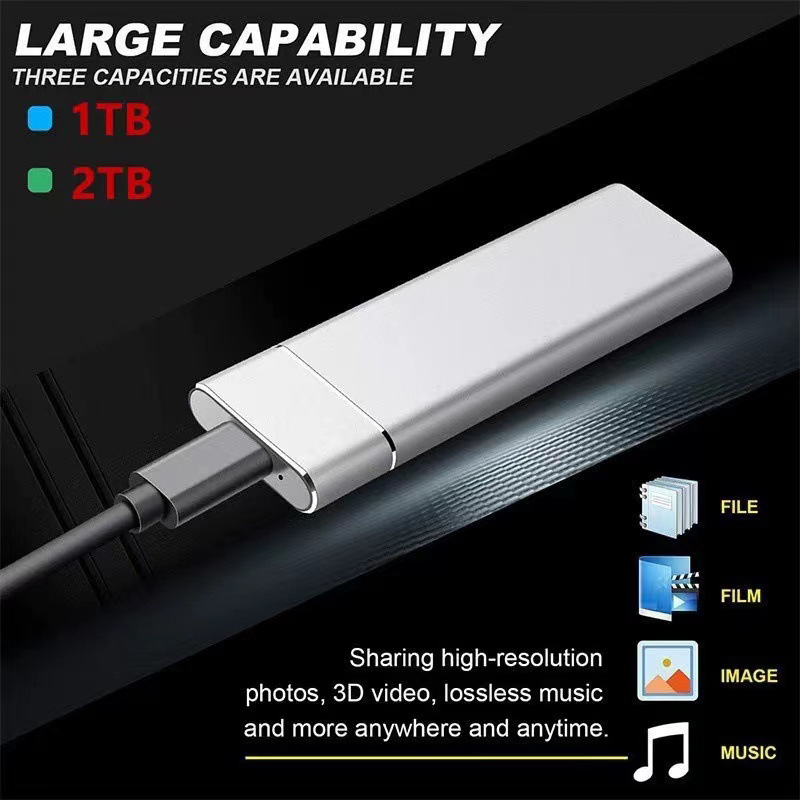 工場卸売ssdモバイル固体uディスク1tbクロスボーダー拡張アップグレード4t 2tb携帯型モバイル固体ハードディスク|undefined