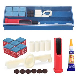Billiards Supplies Accessories Cue Repair Kit Black Eight Snooker English Billiards Cue Tip Portable Billiards Accessories