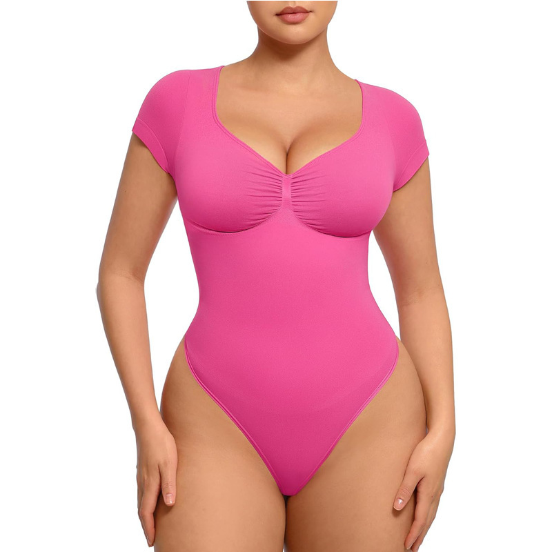 ヨーロッパとアメリカの貿易大きいサイズ産後ヒップリフティングシームレスボディシェイパー女性のコルセットおなかコントロールT字型ボディスーツボディスーツ|undefined