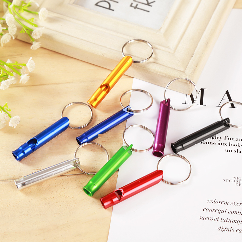 Factory Wholesale Aluminum Alloy Whistle Life-saving Whistle Outdoor Survival Whistle Metal Whistle Aluminum Alloy Whistle