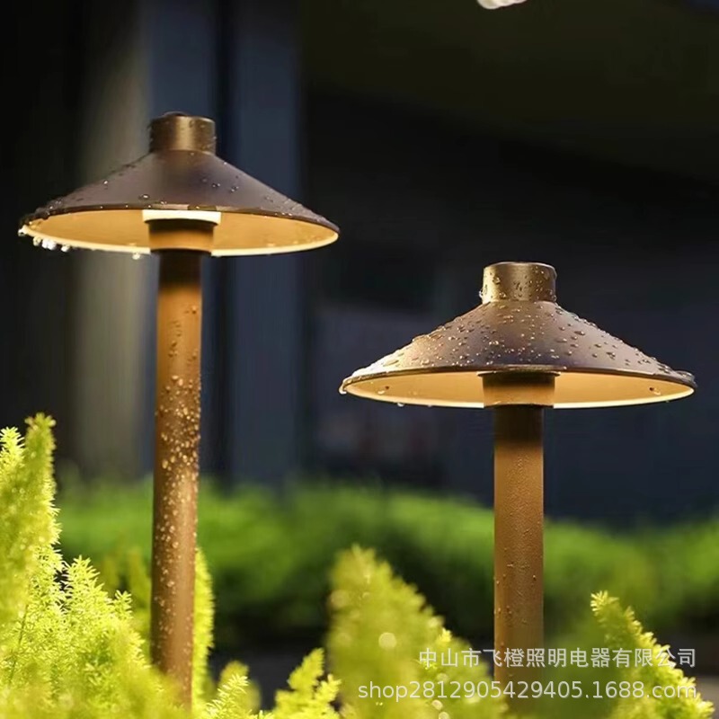 Small courtyard landscaping outdoor mushroom lamp solar garden lamp villa lawn lamp garden lamp decorative atmosphere lamp