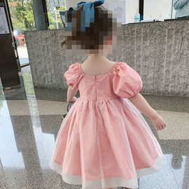 夏装女童公主裙夏小童连衣裙儿童蓬蓬裙宝宝短袖纱裙女孩网红裙子