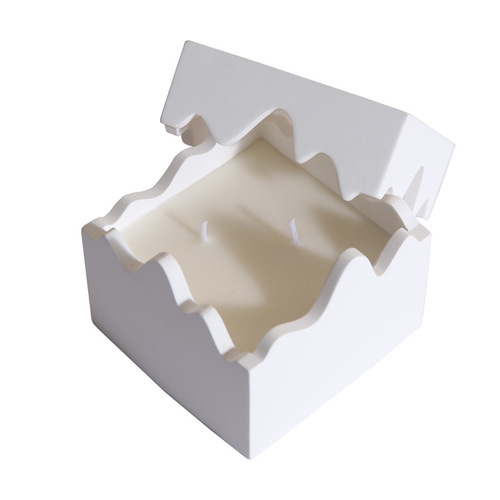 New scented candle creative shape square plaster diffuser candle gift box home office gift scented candle