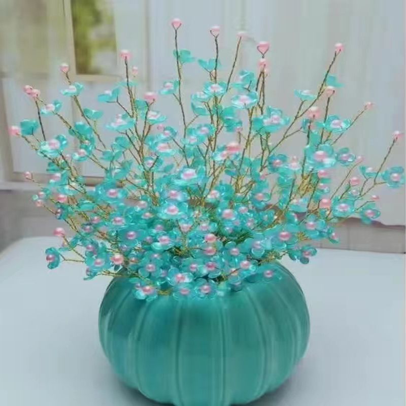 ■●幸福花(湖蓝色花瓣+樱花粉花心)●■