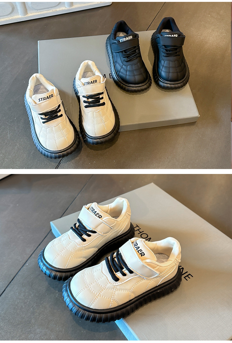 Pantofi casual pentru copii, primăvară și toamnă, pantofi sport pentru fete, la modă nouă, tălpi moi, toate se potrivesc cu pantofii respirabili în stil britanic_voghion.com