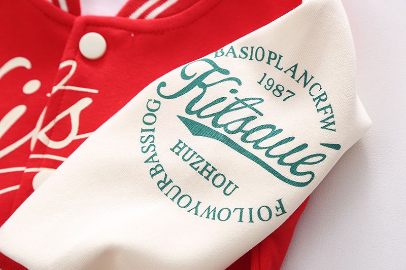 Kinder-Baseballanzug, Strickjacke, Herbst-Langarm-Freizeitsportbekleidung, Kinderkleidung, Baby-Set,_voghion.com