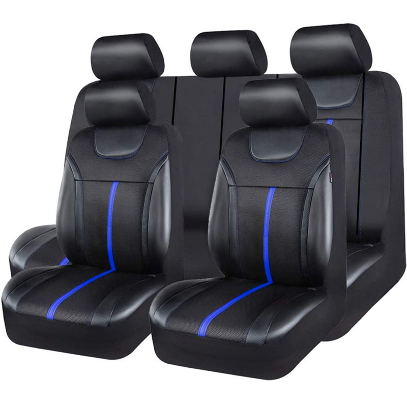 Pu Leather Car Seat Cover, Universal Anti-Stain and Anti-Scratch Protective Cover Suitable for Front and Rear Seats of Cars, Trucks, and Suvs