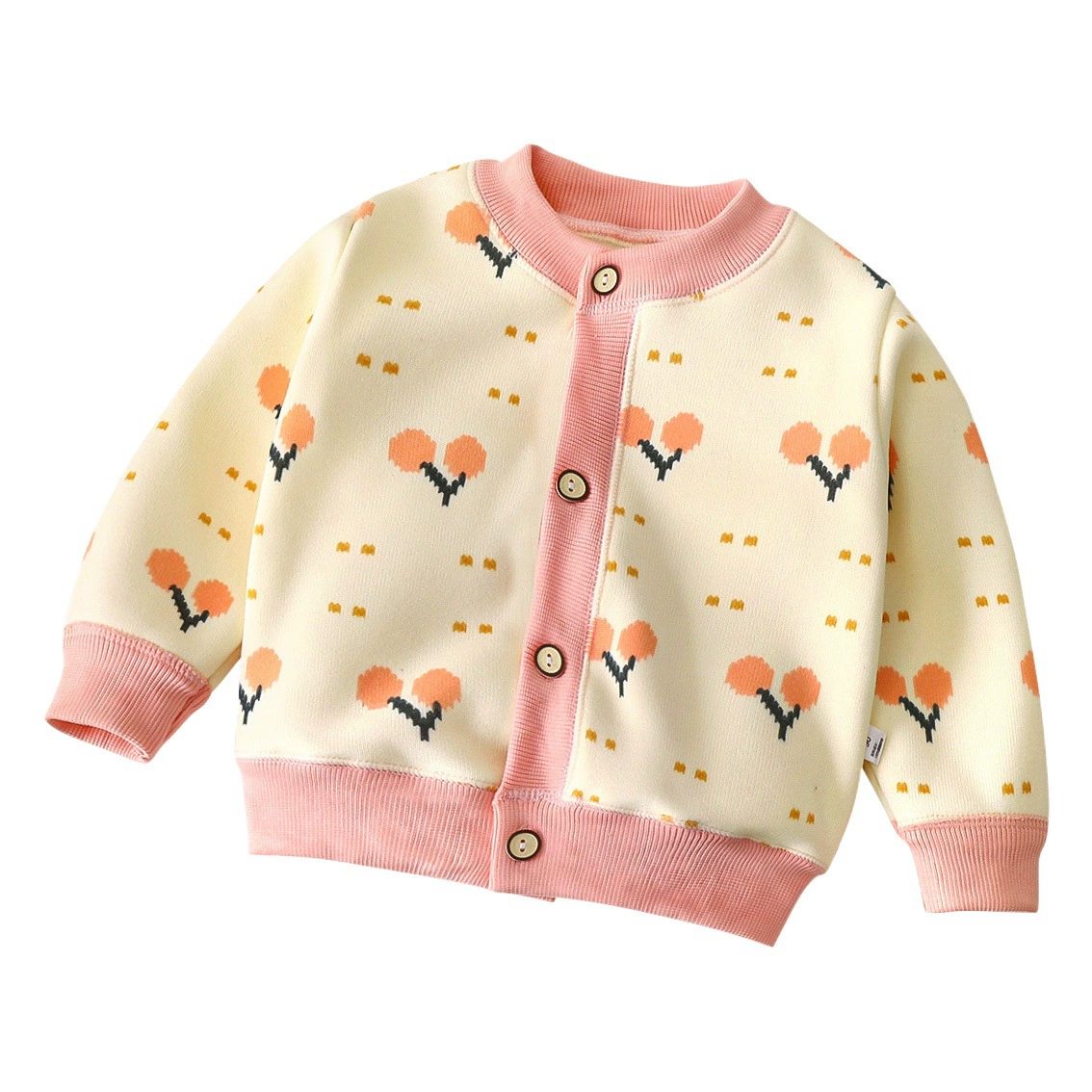 Новинка осени и зимы 2021, детская универсальная вязаная куртка для мальчиков и девочек, детский теплый кардиган, утолщенный внешний свитер