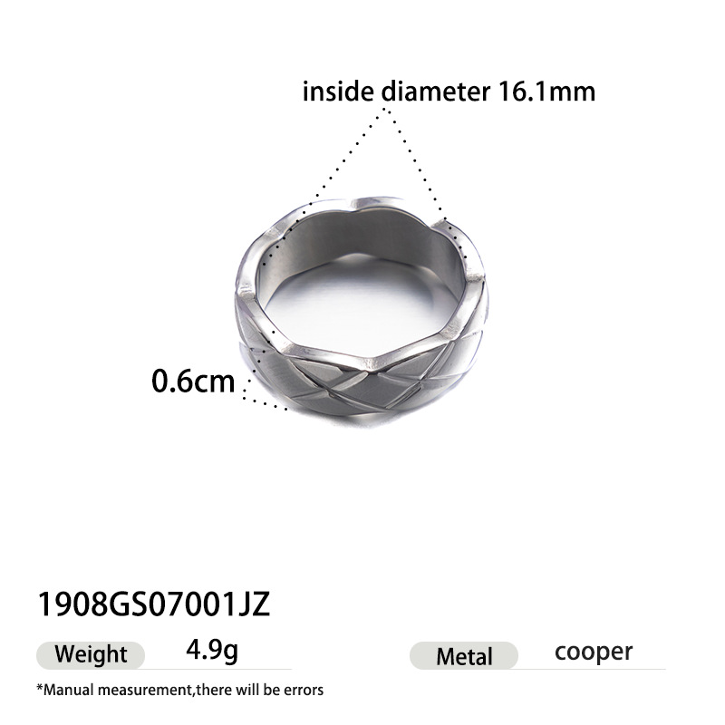 Anillo de oro de acero inoxidable de alta calidad, anillo de acero de titanio no se desvanece, joyas de mujer