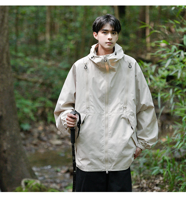 Autumn New Outdoor Mountaineering Clothing Waterproof Stormtrooper and Women's Same Style Multi Zipper workwear Jacket_voghion.com