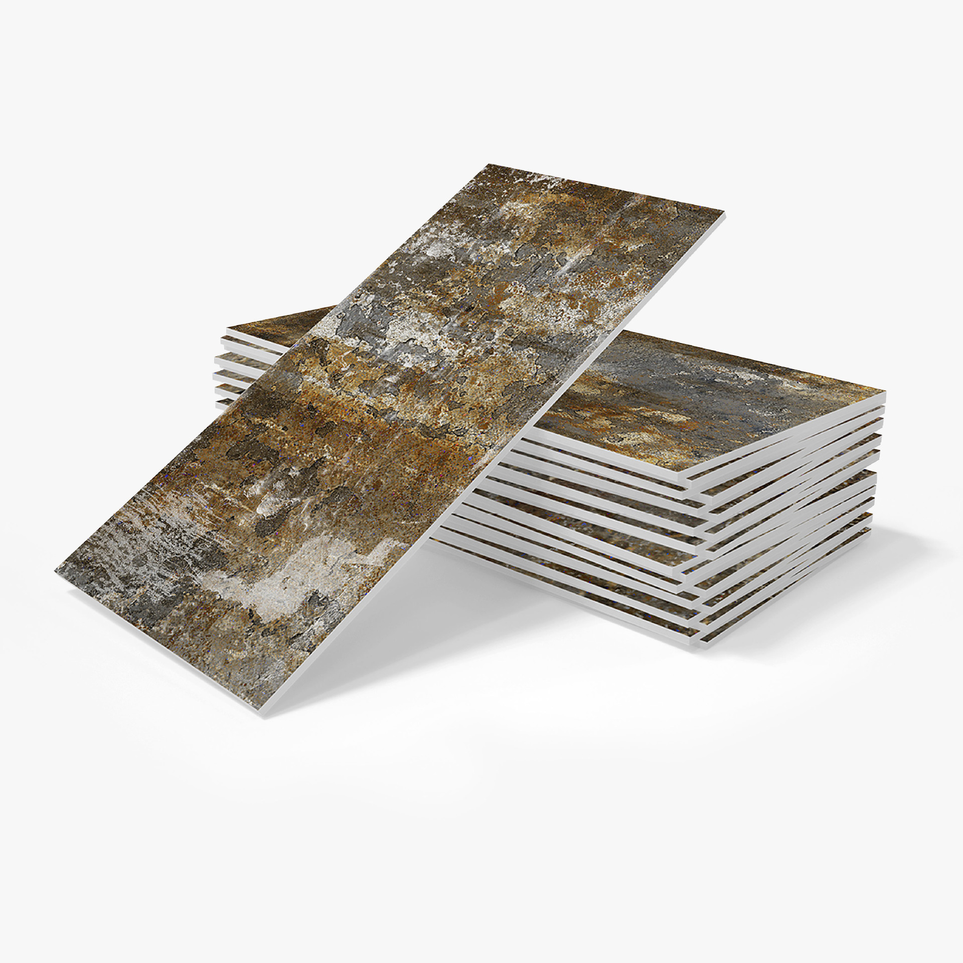 16-piece estilo industrial esmerilado espuma PE etiqueta de la pared autoadhesiva impermeable a prueba de humedad cocina baño extraíble decoración de la pared