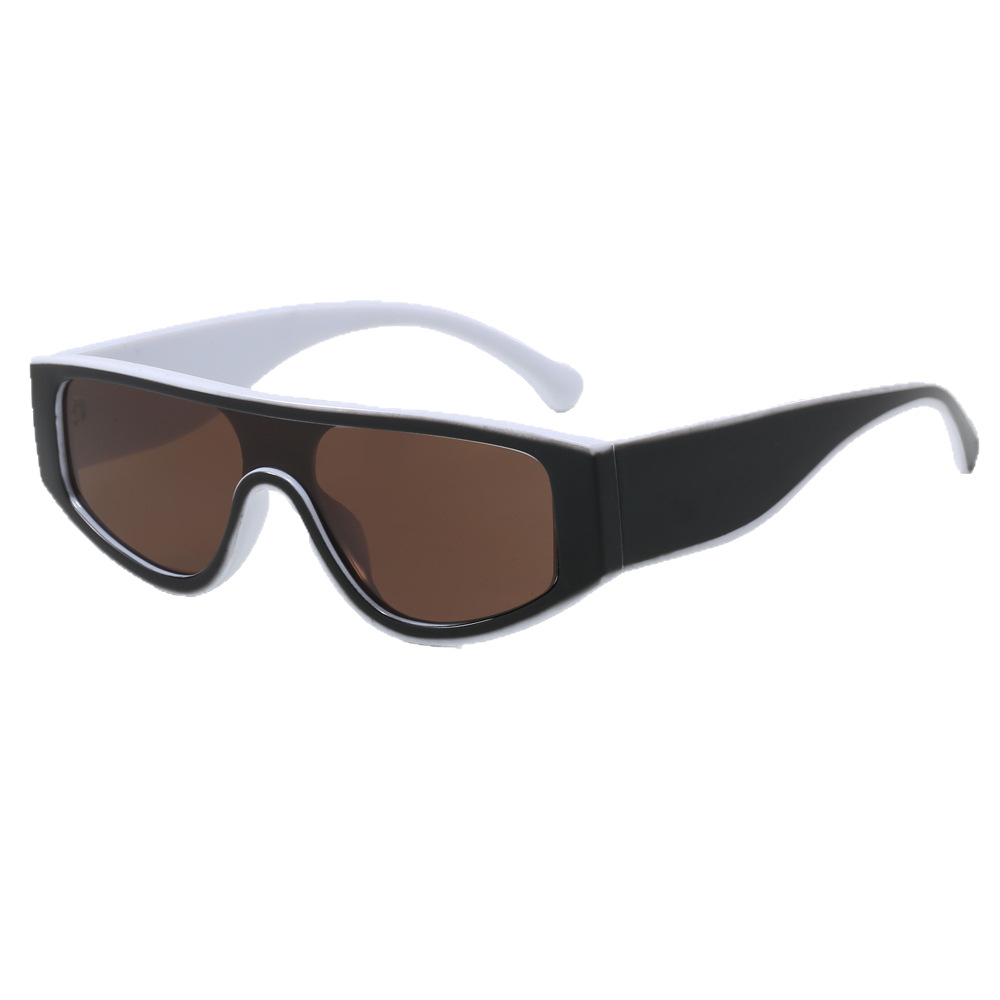 Gafas de sol Xiaoxiang 25 nuevas lentes de una pieza panda de color en contraste en blanco y negro