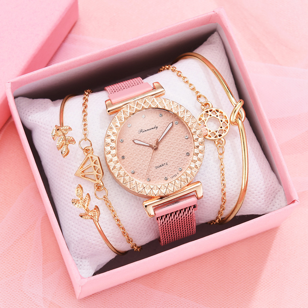 Casual Geometric Magnet Buckle Quartz Women's Watches display picture 17