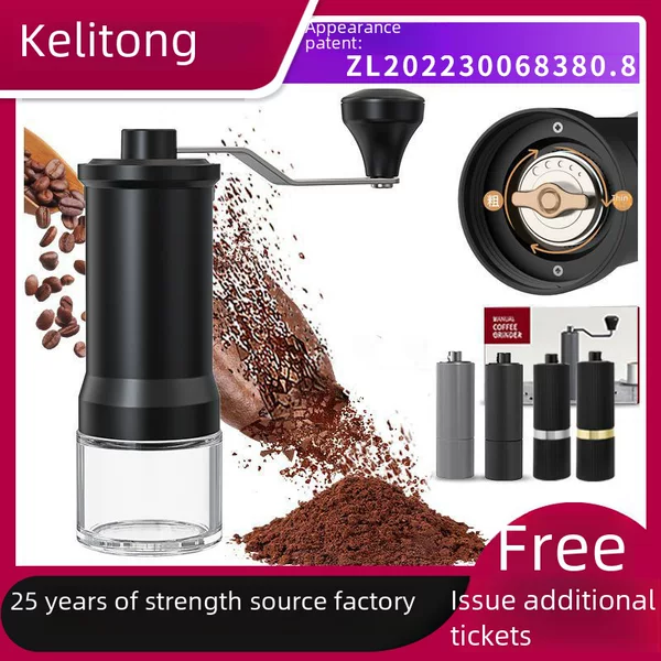 Kolitong Hand Coffee Grinder 2024 New Space Aluminum Hand Coffee Grinder Grinder Wholesale