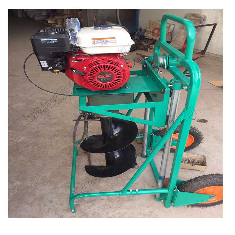可移动地钻施肥机 KZY-500型汽油螺旋挖坑机 种树打眼刨穴一体机
