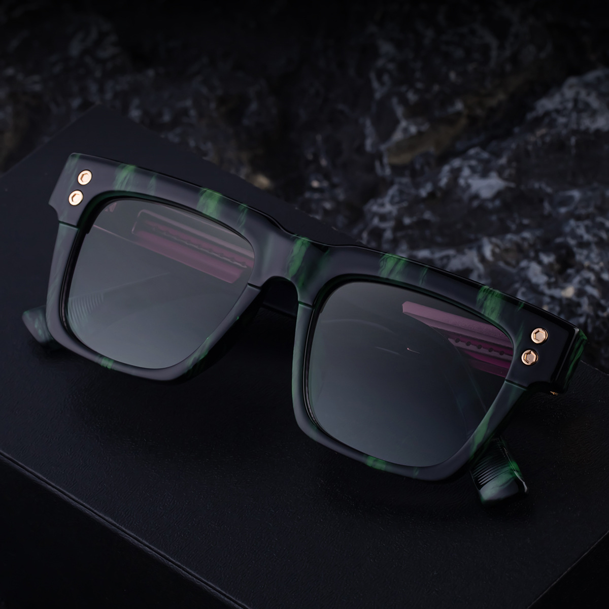 2025 nuevas gafas de sol de montura cuadrada estilo vapor punk para hombre gafas de sol de montura grande de alta gama para hombre sunglasses para hombre