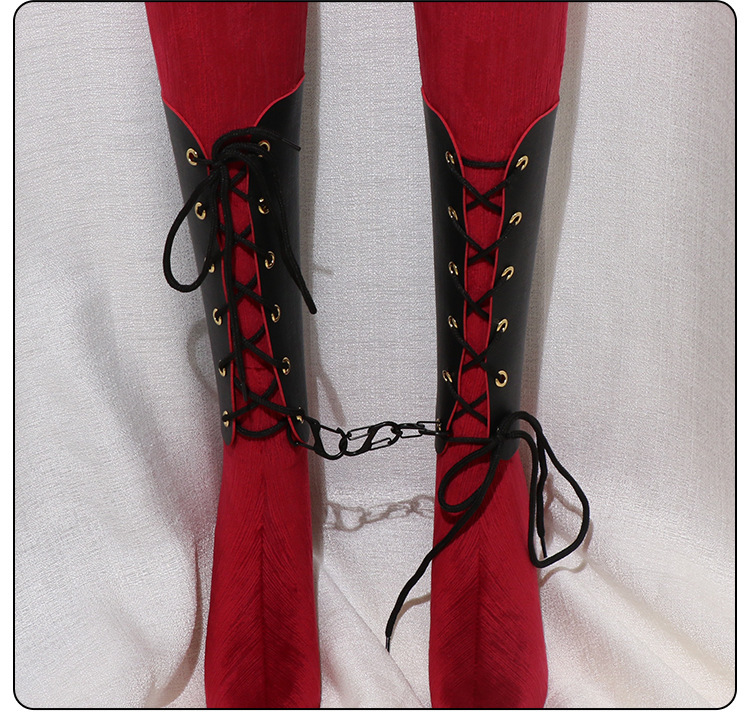 SM Wrist & Leg Restraint Set with PU Cuffs, Black Flying Fish Style — detail image 11
