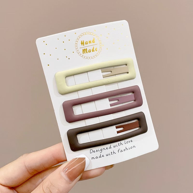 Clip de flequillo de color café con leche, pinza para el cabello estrella, prensa, accesorios para el cabello para mujer 2025, accesorios para el cabello, clips para cabello roto, clips laterales, clips bb