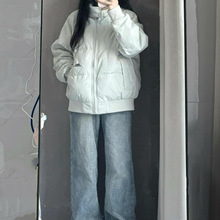 短款羽绒服女款冬季2025年新款小个子修身白鸭绒加厚立领冬装外套