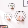 Single hexagonal three-piece set-black (excluding ornaments)