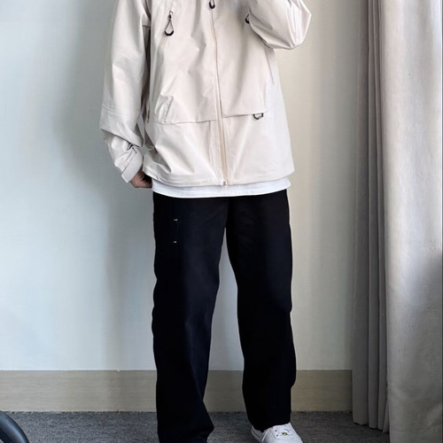 Men's Summer American Streetwear Fashion Wide Leg Pants Trendy Versatile Loose Straight Leg Casual Long Pants