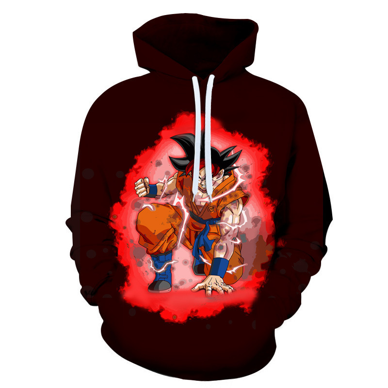 AliExpress Amazon Dragon Ball Cartoon Series 3D Digital Printing Loose Hoodie Sweater Wholesale AliExpress Amazon Dragon Ball Cartoon Series 3D Digital Printing Loose Hoodie Sweater Wholesale