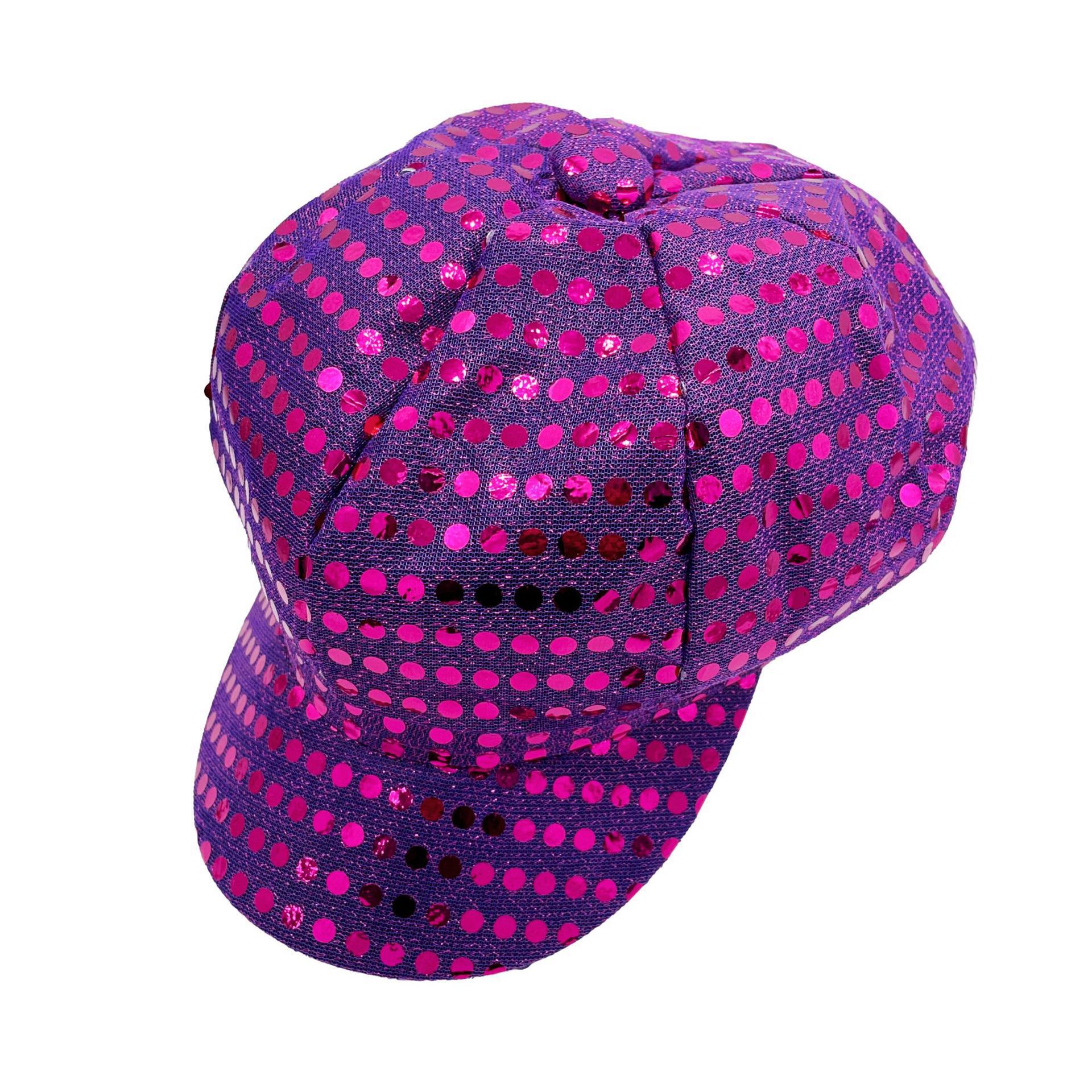 70s Disco Performance Sequin Hat For Festival Party And Cosplay_voghion.com