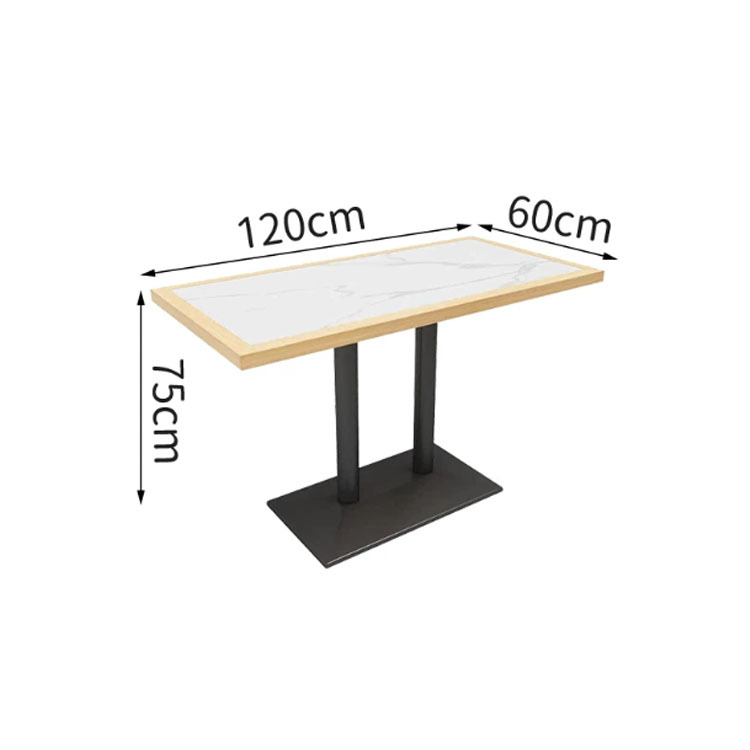 Juego de Mesa y Sillas para Comedor de Madera Maciza para Restaurante