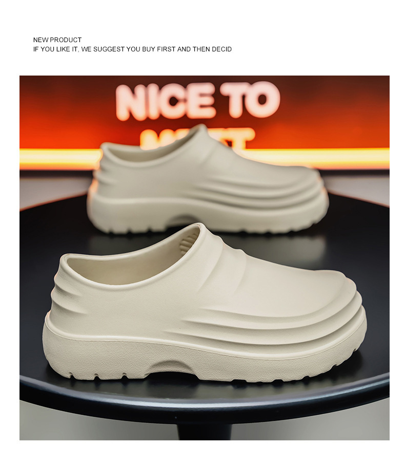Chef Shoes For Men Waterproof Non-slip Casual Kitchen Work Footwear_voghion.com