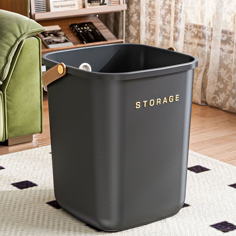 High-Looking Portable Trash Can for Home Living Room, Large Opening, Kitchen, Bedroom, Bathroom, Dormitory, Office Storage Bucket